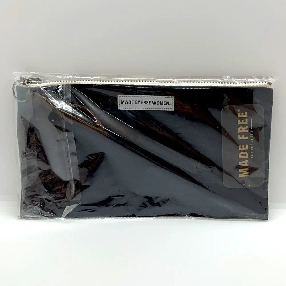NWT Made Free Pouch - Black & Leather